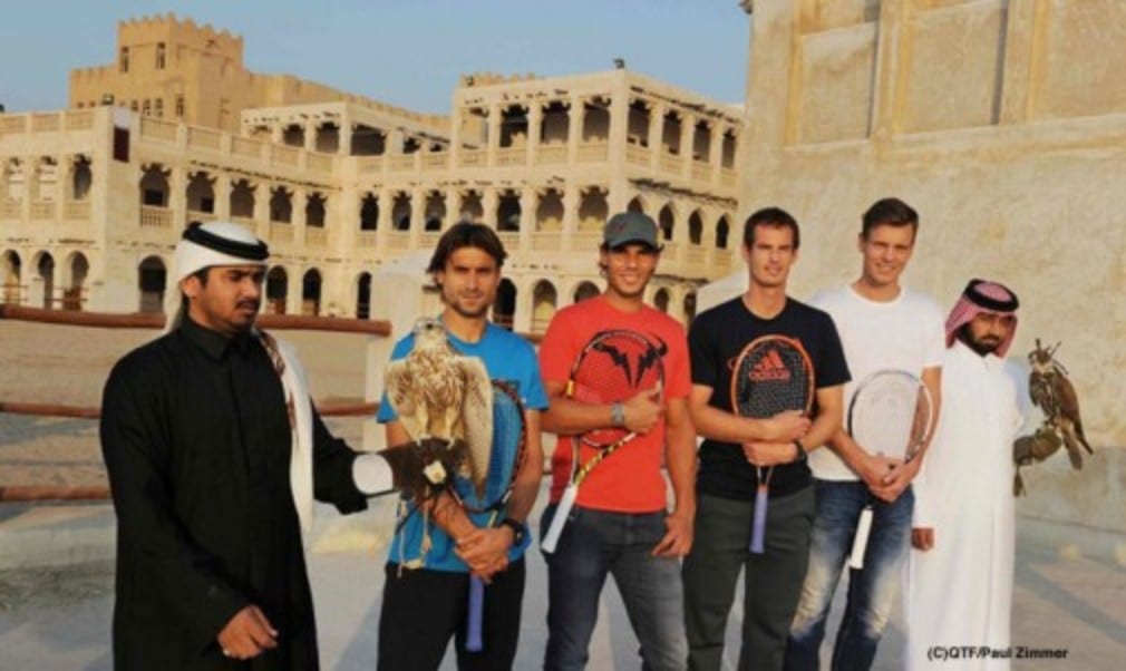 In advance of the start of the Qatar ExxonMobil Open