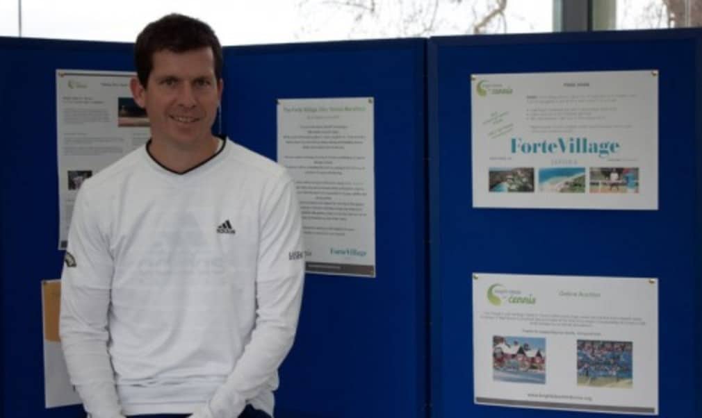 Former world No.4 Tim Henman has lent his support to fundraising efforts for British charity Bright Ideas for Tennis