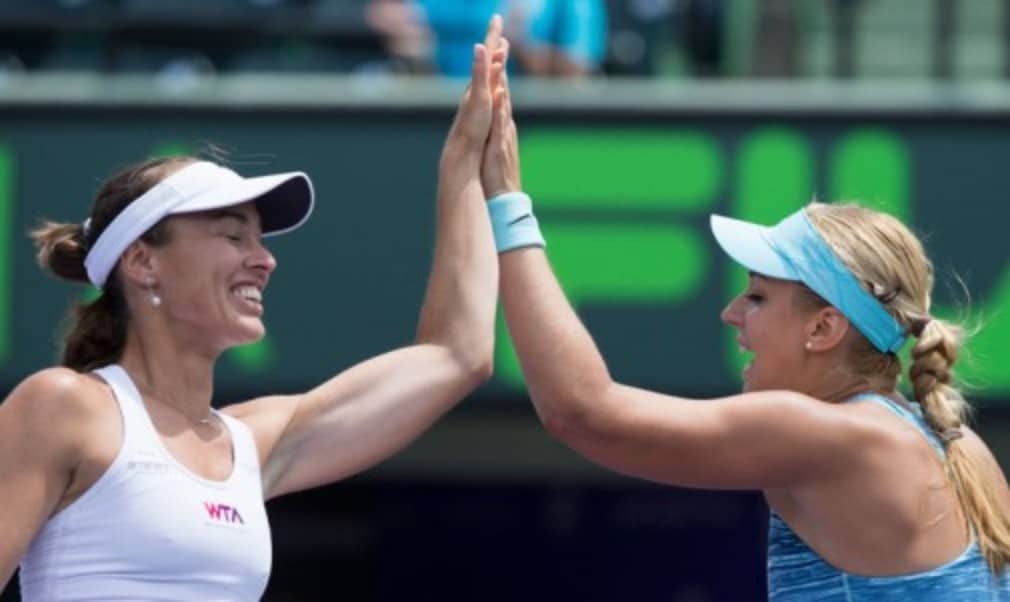 Martina Hingis confirmed she will continue her doubles comeback after lifting the Sony Open title with Sabine Lisicki in Miami