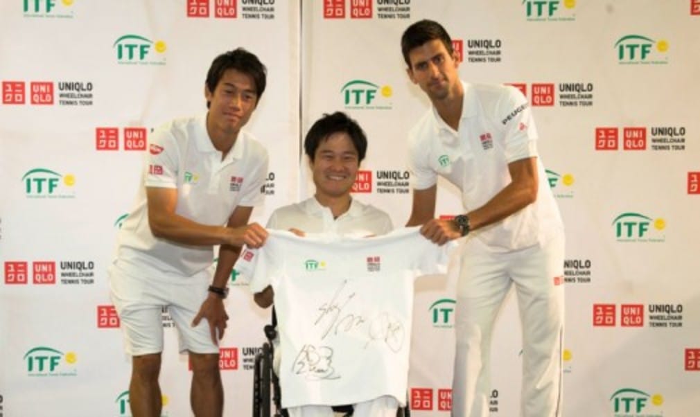 Novak Djokovic was on good form at a press conference held at Stoke Park by the International Tennis Federation to announce a three-year title sponsorship of wheelchair tennis by Fast Retailing brand Uniqlo