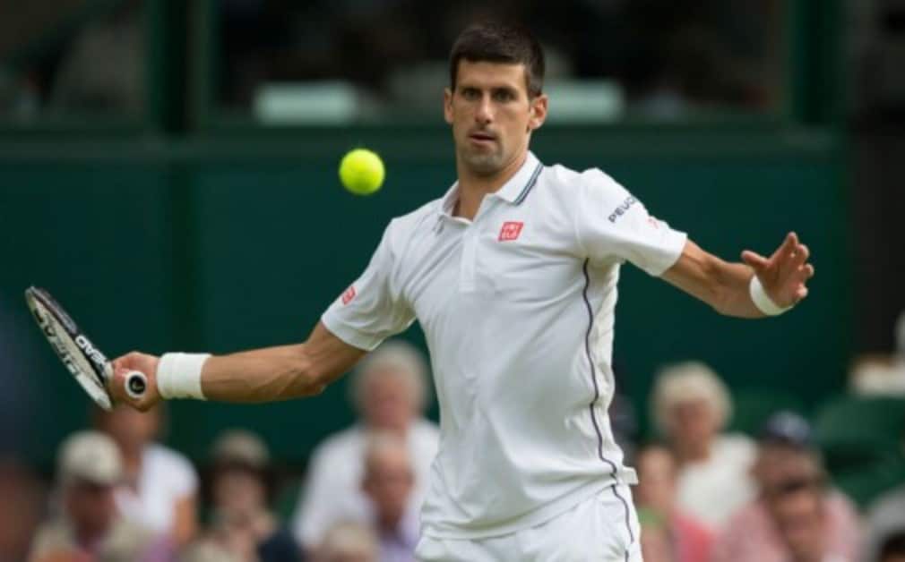 Novak Djokovic said there was no damage to his shoulder after taking a painful fall during his 6-4 6-2 6-4 win over Gilles Simon