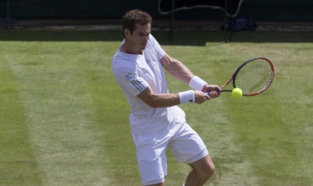 Andy Murray says he is thriving on the pressure at Wimbledon after completing an almost flawless first week with an impressive win over Roberto Bautista Agut