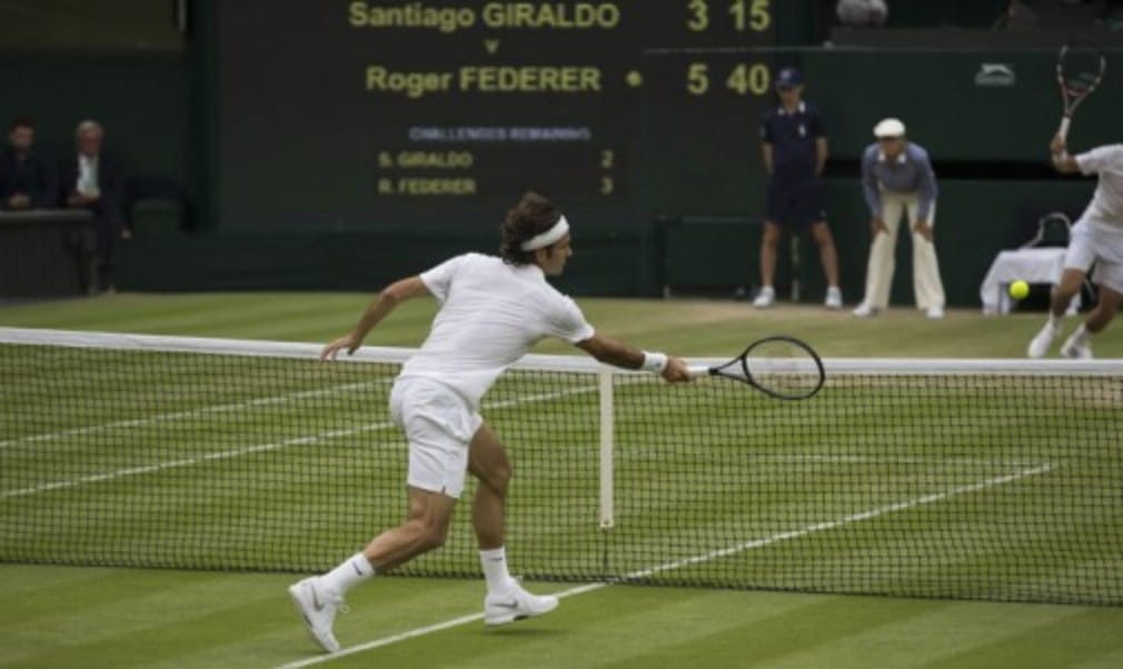 Rafael Nadal recovered from losing the opening set for the third match in a row to beat Mikail Kukushkin while Roger Federer continued his serene progress into the second week