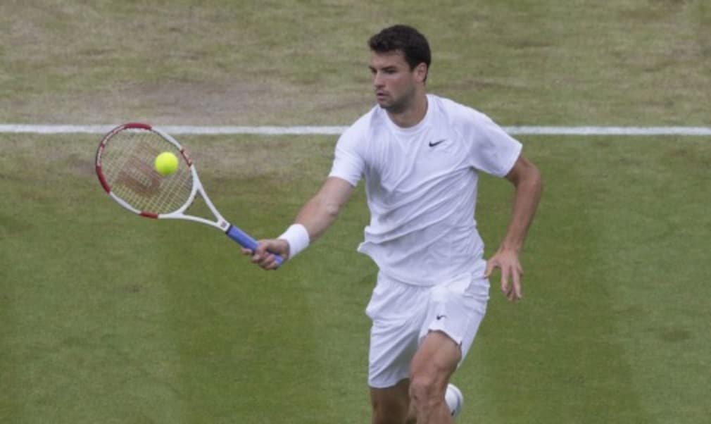 Grigor Dimitrov ended Andy Murray's reign as Wimbledon champion with a comprehensive victory on Centre Court