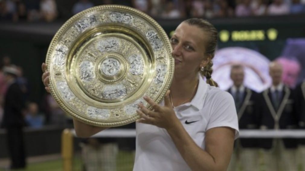 Petra Kvitova produced a breathtaking performance to crush Eugenie Bouchard and win her second Wimbledon title