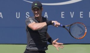 Former champions Novak Djokovic and Andy Murray face off in the final match of the day with a place in the semi-finals of the US Open at stake