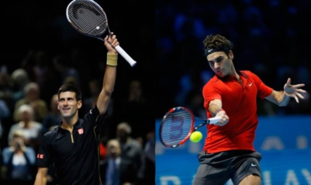 Roger Federer saved four match points as he defeated fellow Swiss Stan Wawrinka to set up a final showdown with world No.1 Novak Djokovic at the Barclays ATP World Tour Finals