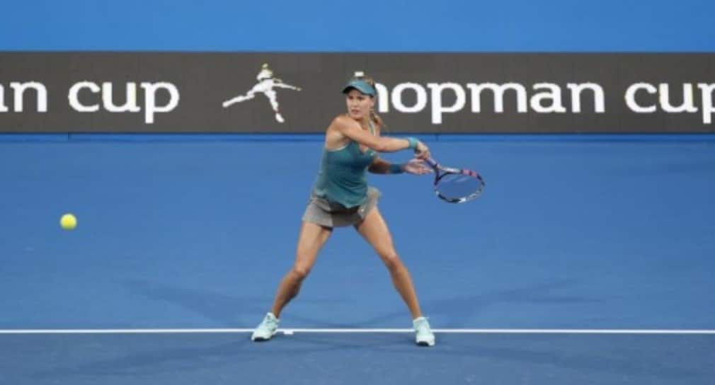 Genie Bouchard notched up her first career win against World No.1 Serena Williams in Perth