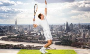 Andy Murray took to the top of one of London's tallest buildings to unveil his Under Armour kit for the 2015 Championships