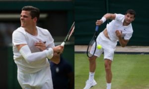 Two of last yearÈs semi-finalists failed to reach the fourth round at Wimbledon as Milos Raonic and Grigor Dimitrov bowed out on Friday