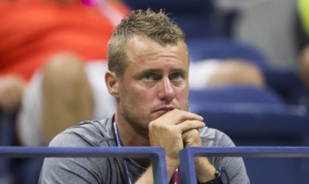 Former US Open champion Lleyton Hewitt made his 15th appearance at Flushing Meadows on Tuesday