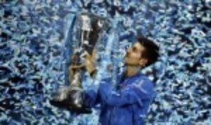 Novak Djokovic became the first man to win four consecutive Barclays ATP World Tour Finals titles with victory over Roger Federer in London