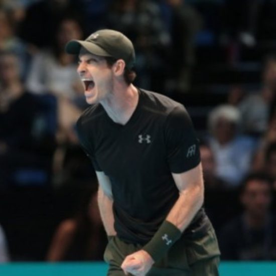 Andy Murray outlasted Kei Nishikori in a marathon three-set tussle to put one foot in the semi-finals at the Barclays ATP World Tour Finals in London