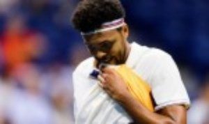 Jo-Wilfried Tsonga is safely through to the quarter-finals of the St. Petersburg Open after a 7-6(1) 3-6 6-2 win over Joao Sousa