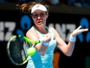 Jo KontaÈs Australian Open came to an unlikely end at the hands of lucky loser Bernarda Pera 64 75