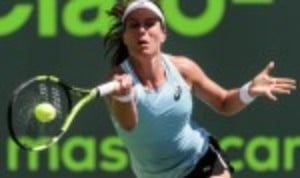 Johanna Konta cruised into the last sixteen of the Miami Open with a thumping 6-2 6-1 victory over Elise Mertens in just 65 minutes