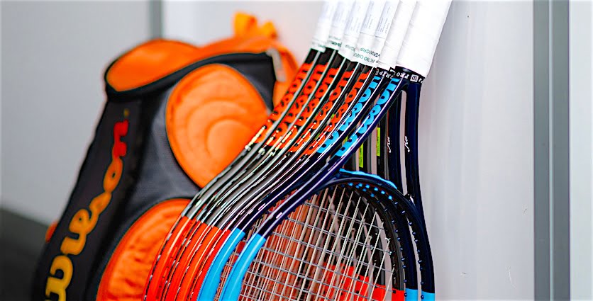 Cover 27” Speed Tennis Racquet Include 2 Overgrips Vibration Dampe WOED Adult Tennis Racket Perfect for Beginner and Professional Players Tennis Bag