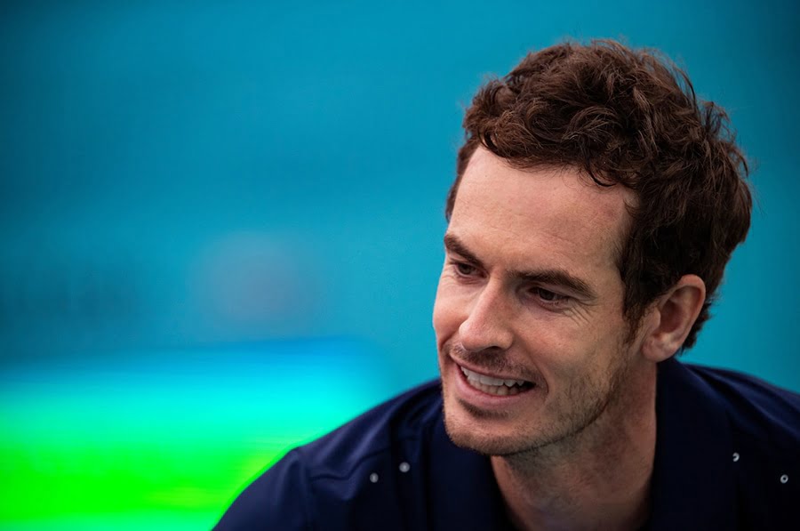 Andy Murray smiling