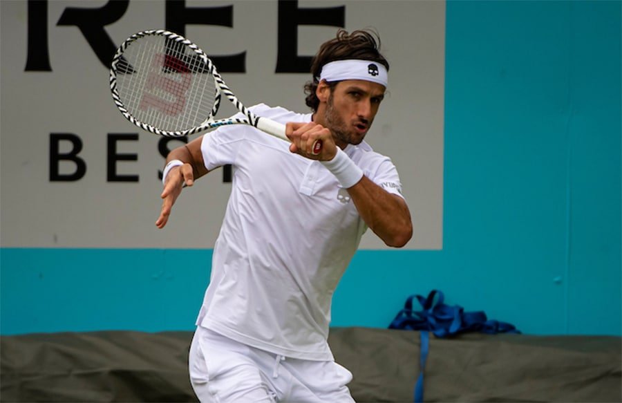 Feliciano Lopez in action at Queen's