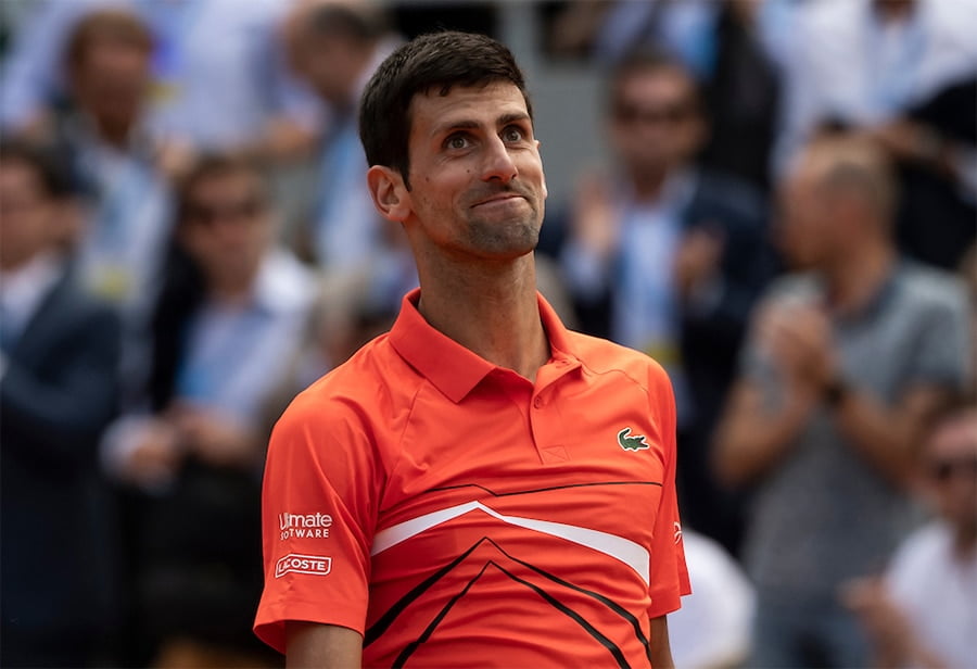 Novak Djokovic at the French Open