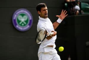 Novak Djokovic Wimbledon 2019 forehand