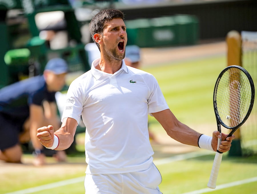 Novak Djokovic Wimbledon men's final 2019