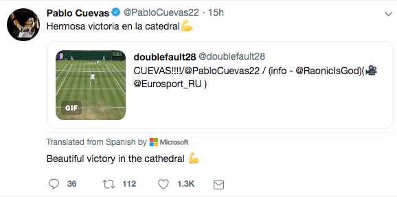 Pablo Cuevas twitter