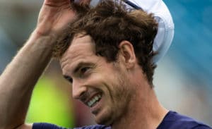 Andy Murray smiles in Cincinnati