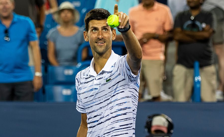 Novak Djokovic at the Cincinnati Masters
