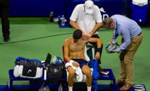 Novak Djokovic US Open 2019 retires injured