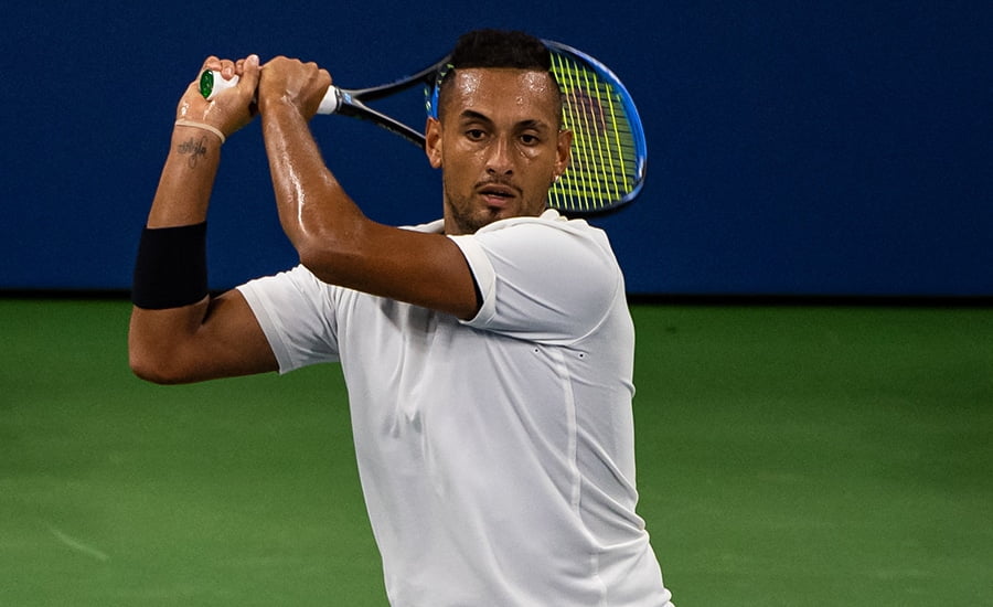 Nick Kyrgios US Open backhand