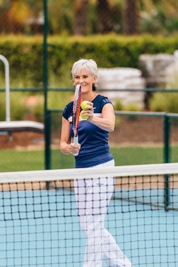 Judy Murray has fun coaching at The Campus