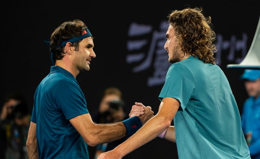 Stefanos Tsitsipas Roger Federer Australian Open 2019