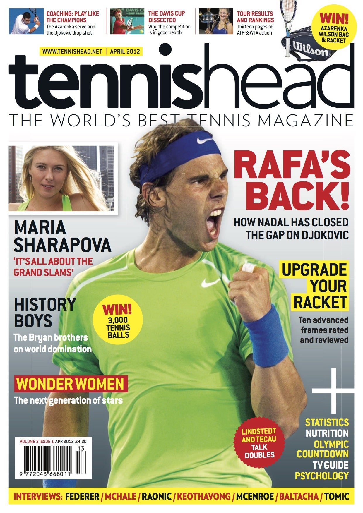 Tennishead, the world's best tennis magazine since 2010