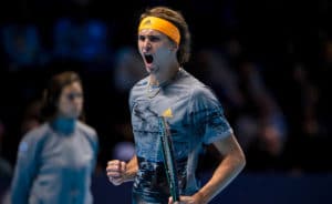 Alexander Zverev roars at ATP Finals 2019