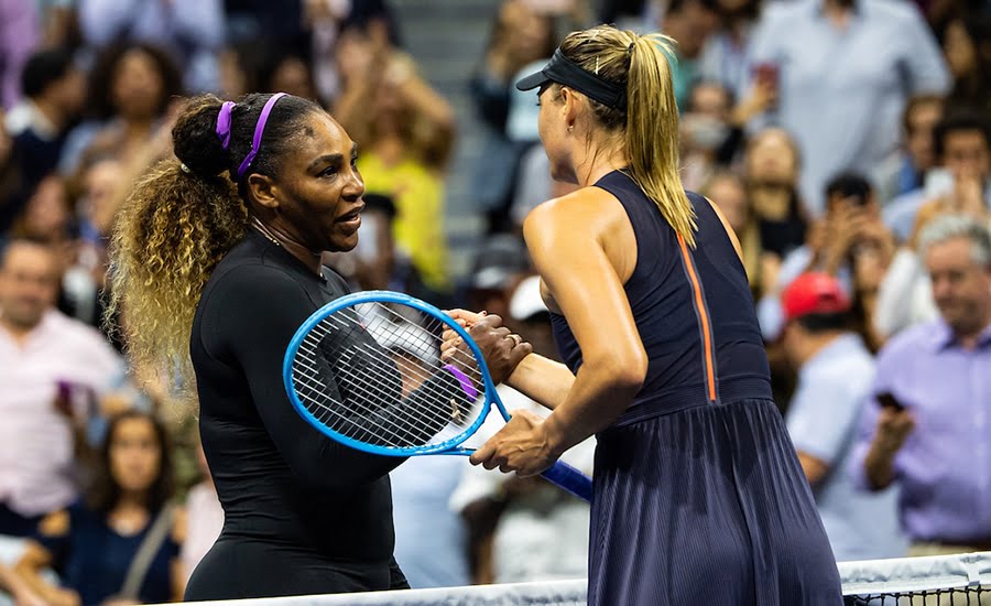 Maria Sharapova and Serena Williams