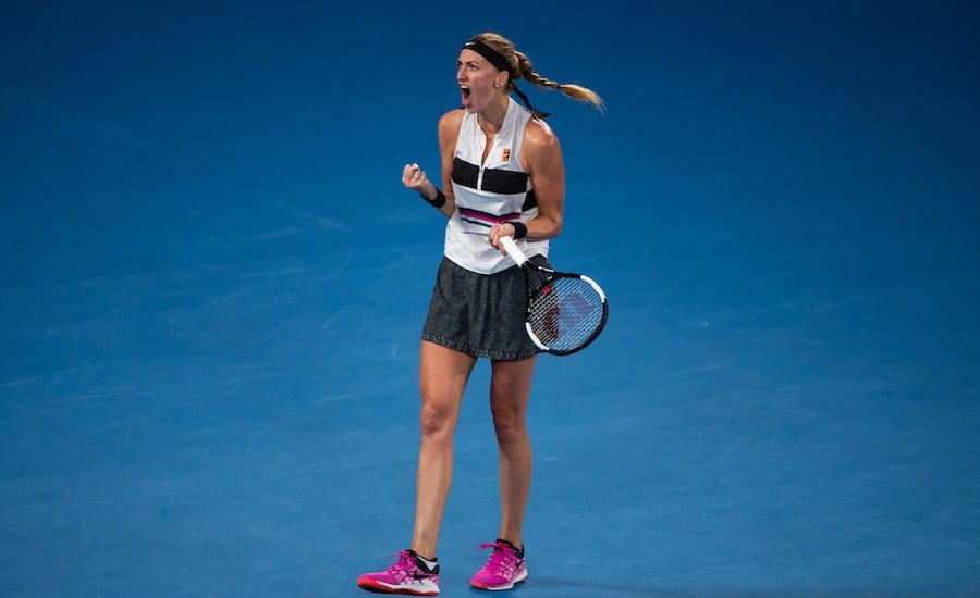 Petra Kvitova celebrates