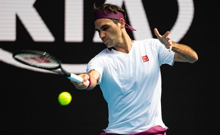 Roger Federer forehand