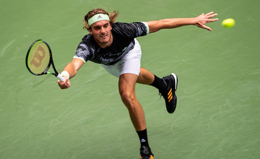 Stefanos Tsitsipas forehand US Open 2019