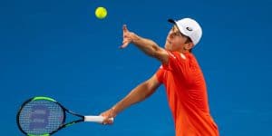 Alex de Minaur at the 2019 Australian Open
