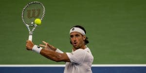 Feliciano Lopez US Open 2019 backhand volley