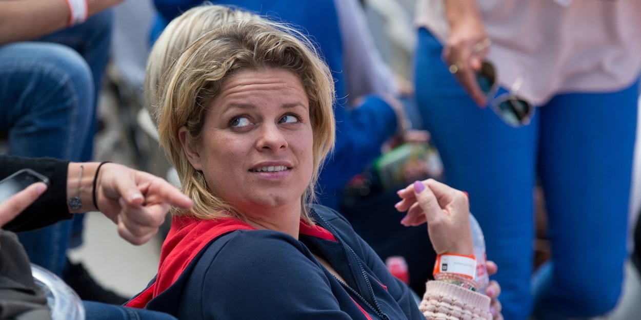 Kim Clijsters in crowd