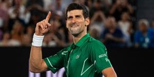 Novak Djokovic signalling