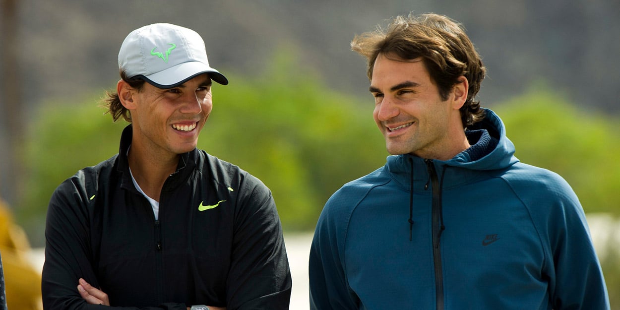 Rafael Nadal and Roger Federer