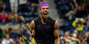 Rafael Nadal hulking up at US Open