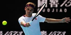 Roger Federer backhand at Australian Open