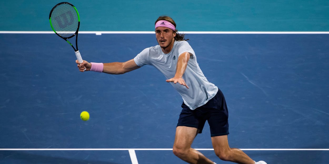 Stefanos Tsitsipas at the 2019 Miami Open