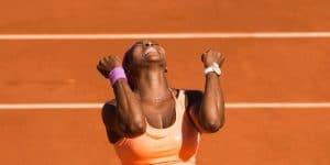 Serena Williams celebration