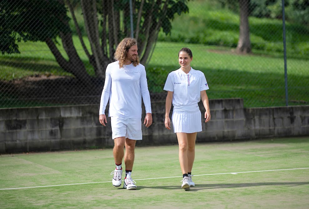 tennis clothing mens and womens white Babolat and Tecnifibre