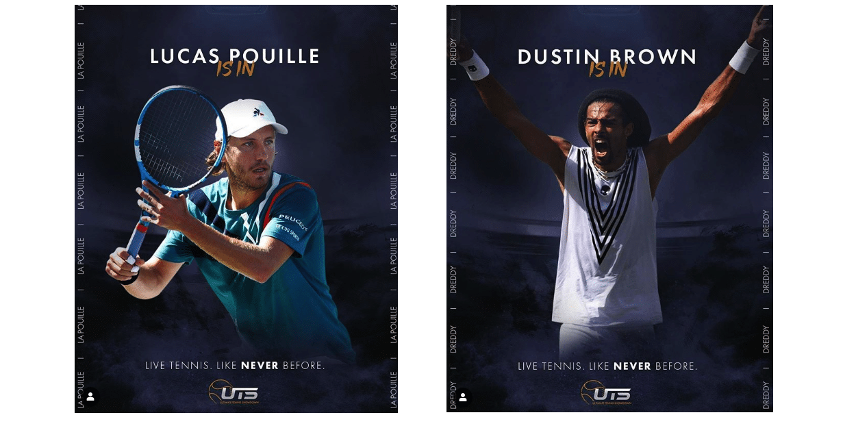 Lucas Pouille and Dustin Brown join Ultimate Tennis Showdown